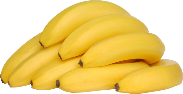Bananas on White